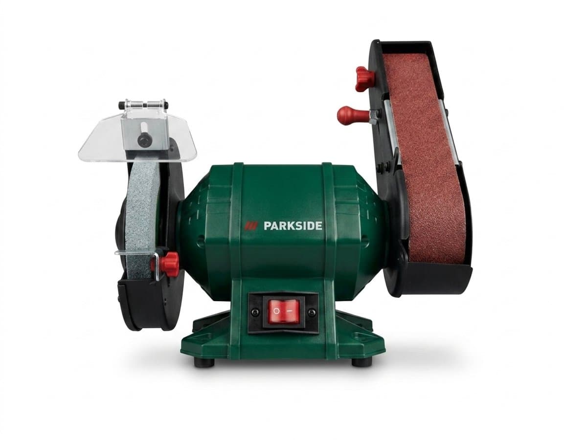 PARKSIDE Staande bandschuurmachine 240 W - Inclusief Polijstschijf