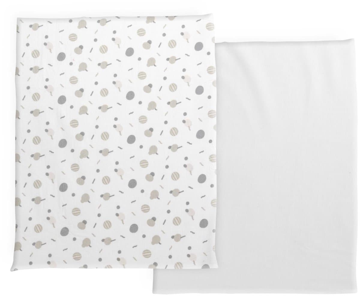 Chicco - Next2me Forever - Katoen Hoeslaken - Set van 2