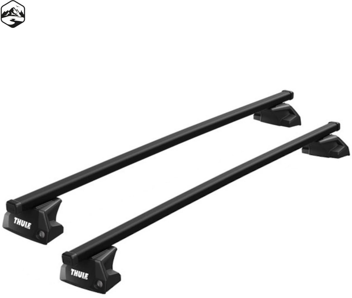 Thule SquareBar dakdragers Volvo XC90 bouwjaar 2024 t/m heden met gesloten dakrailing | inclusief gratis dakdragertas