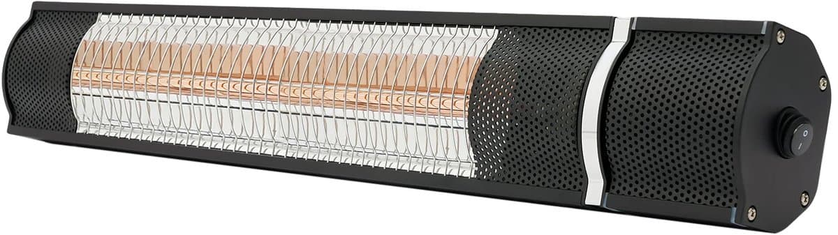 CYRO - Infrarood Heater - Infrarood Kachel - Infrarood Verwarming - met Afstandsbediening en Statief - 3 Niveaus Vermogen - Zwart