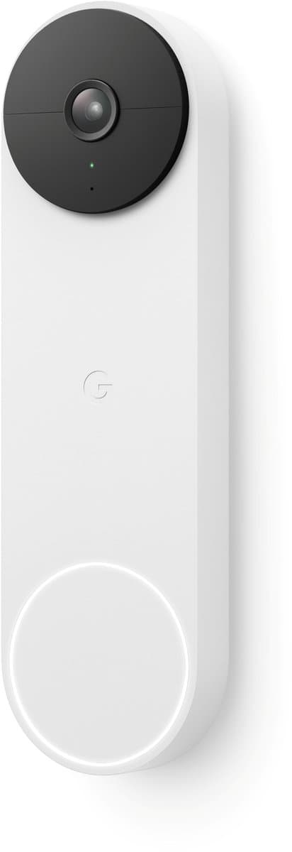 Google Nest Videodeurbel - Deurbeldrukker - Batterij - Wit