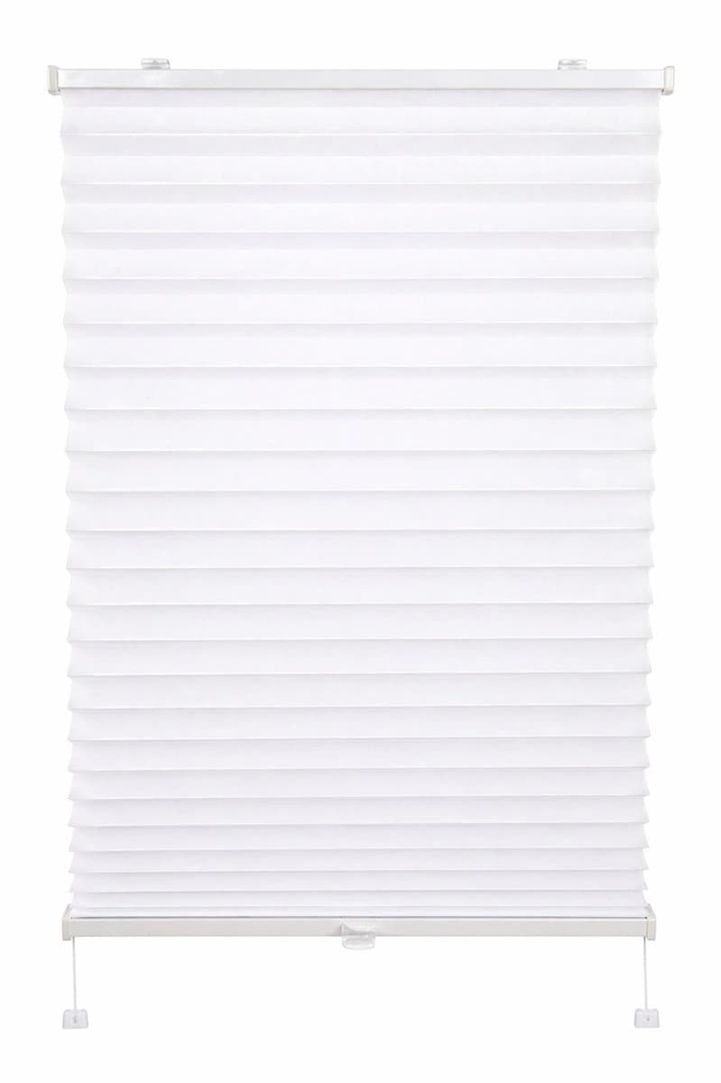 Madeco Plisségordijn 80x170 cm – Wit – Lichtdoorlatend – 50 mm – Raamdecoratie