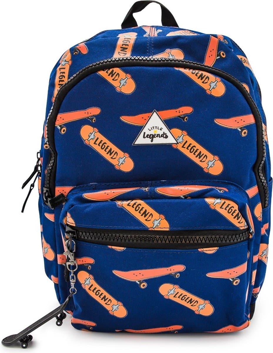 LITTLE LEGENDS BACKPACK L SKATEBOARD Kinder Rugzak / Schooltas kinderen Jongen/Meisje rugtas school met print - Blauw - One Size - (7421097383600)