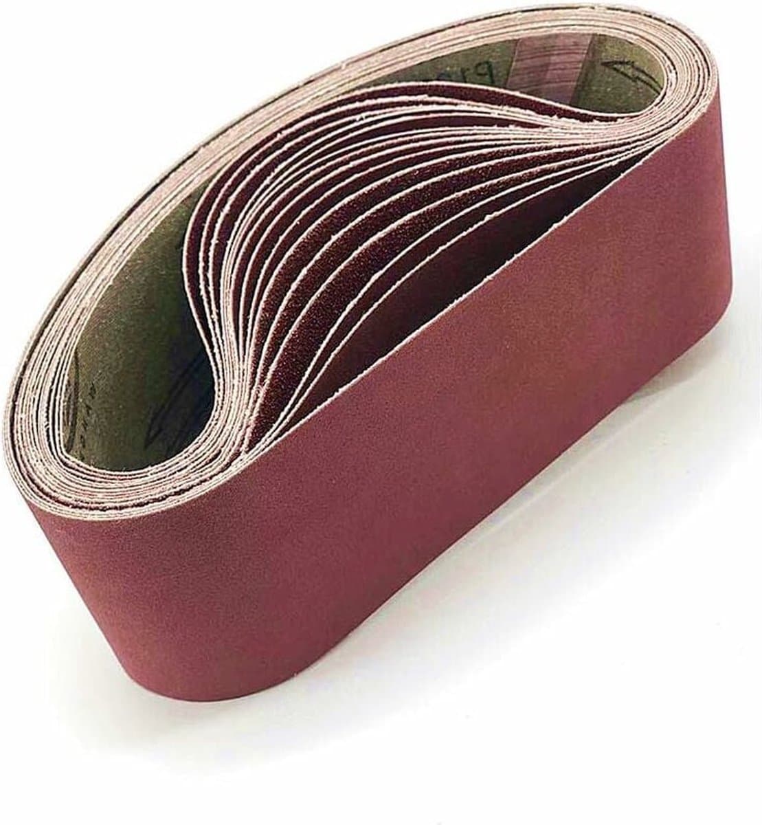 5 stuks - Schuurbanden - Bandschuurpapier - Schuurpapier - Schuurpapier voor schuurmachine - 4 x 36 in - 80/120/150/240/400korrels - voor bandschuurmachine - voor het schuren van hout, metaal en verf