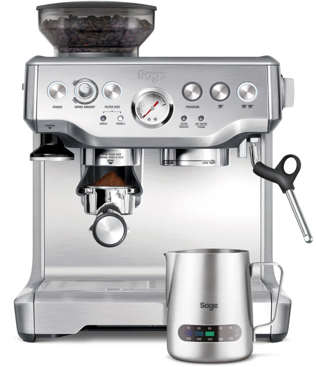 Sage the Barista Express Brushed Stainless Steel SES875BSS - Pistonmachine