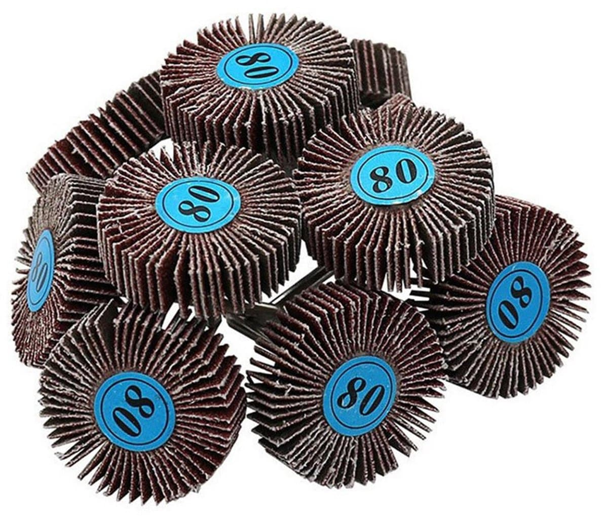 Set van 20 Schuur- en Polijstschijven – 80 Grit Slijpschijven voor Klap-/Slijpmachine, Accessoires voor Accuschroevendraaier en Draaigereedschap