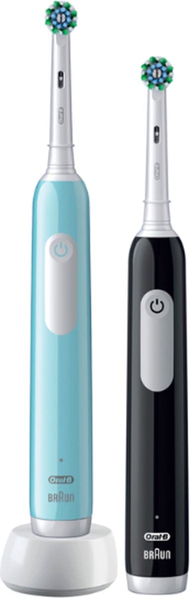 Oral-B PRO 1 - Elektrische Tandenborstel Blauw + Extra Body Zwart