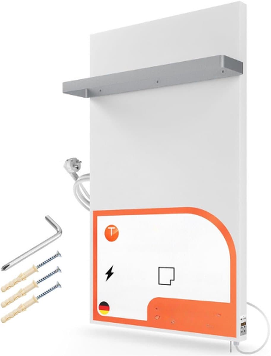 Infrarood Paneel Badkamer Verwarming Wit 270 W Tot 7 M2 - Infrarood Verwarmingspaneel Elektrische Kachel - Electric Heater Energy Saver - Elektrische Verwarming - Infrared Heater Electric