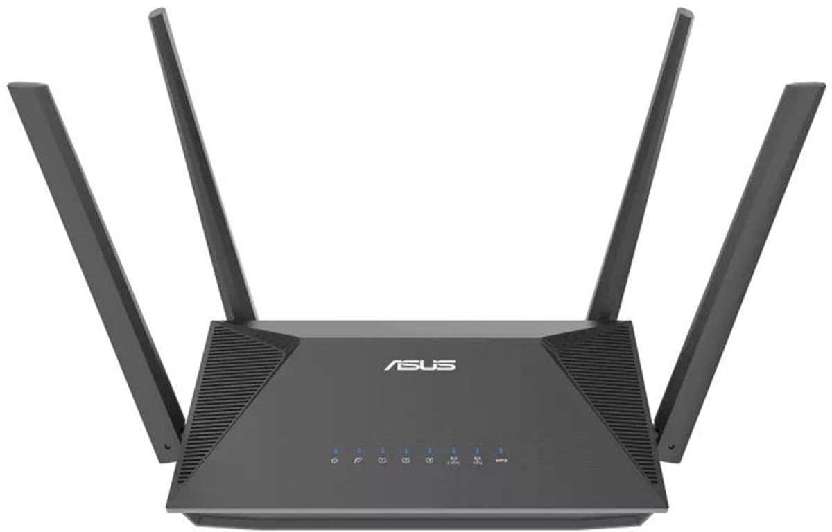 ASUS RT-AX52 - Extandable Router - 1800 Mbps - Wi-Fi 6 - Dual-band - Zwart