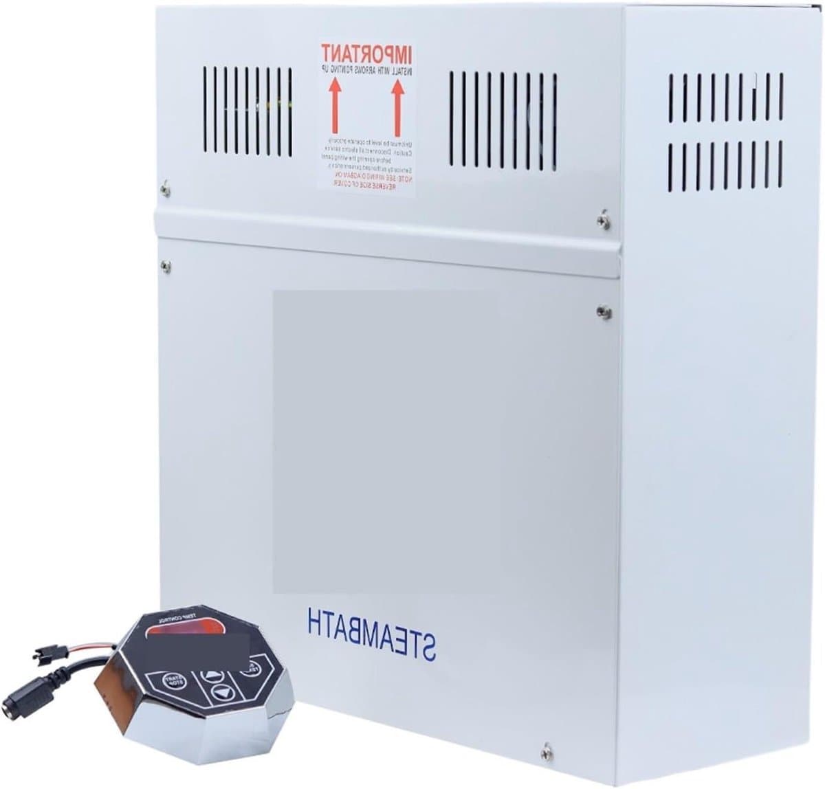 Stoomgenerator - Stoommachine Sauna - Ontspanning Thuis - Digitale Controller - 9KW - Zwart