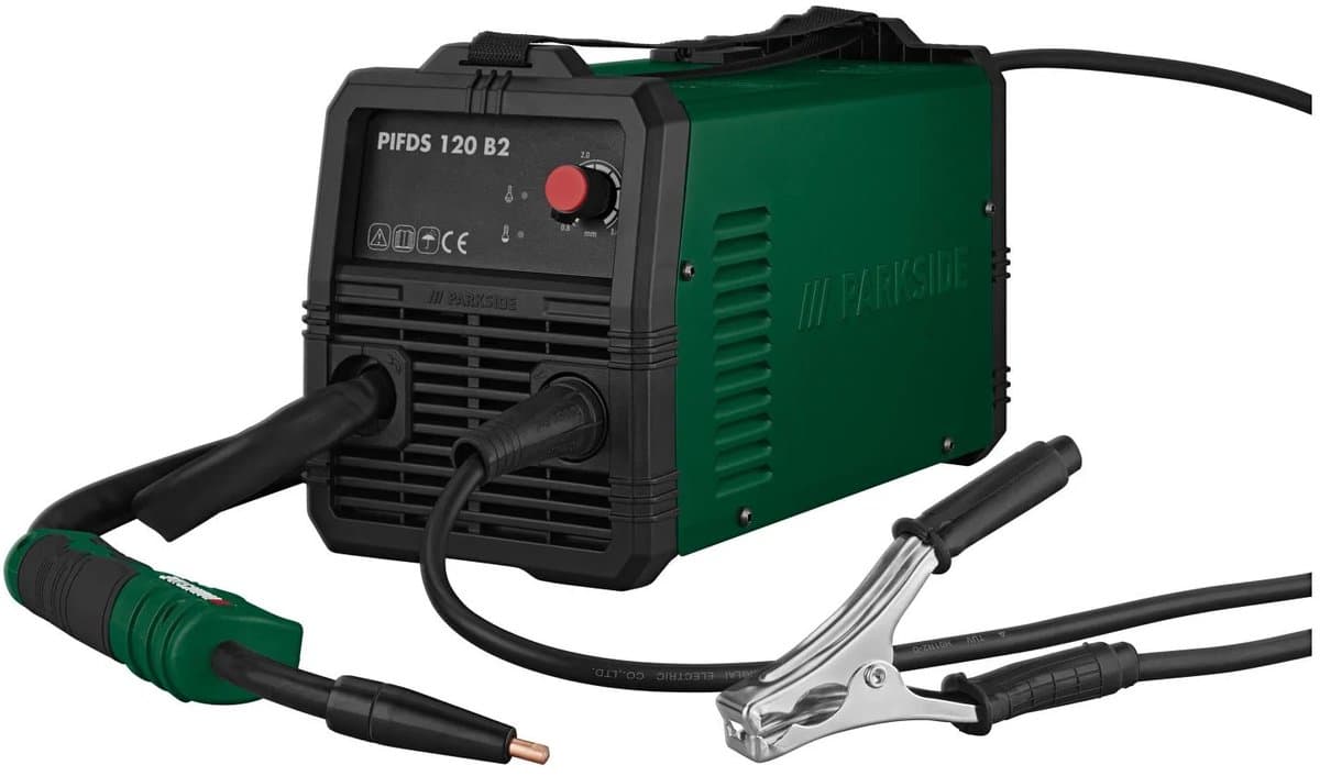 PARKSIDE® Inverter lasapparaat - Techniek: elektrode lassen - Lasstroom: 10-120 A - Nominale spanning: 230 V - Innovatieve invertertechnologie voor betere lasverbindingen - Laag gewicht - ideaal voor mobiel gebruik - Overbelastingsbeveiliging
