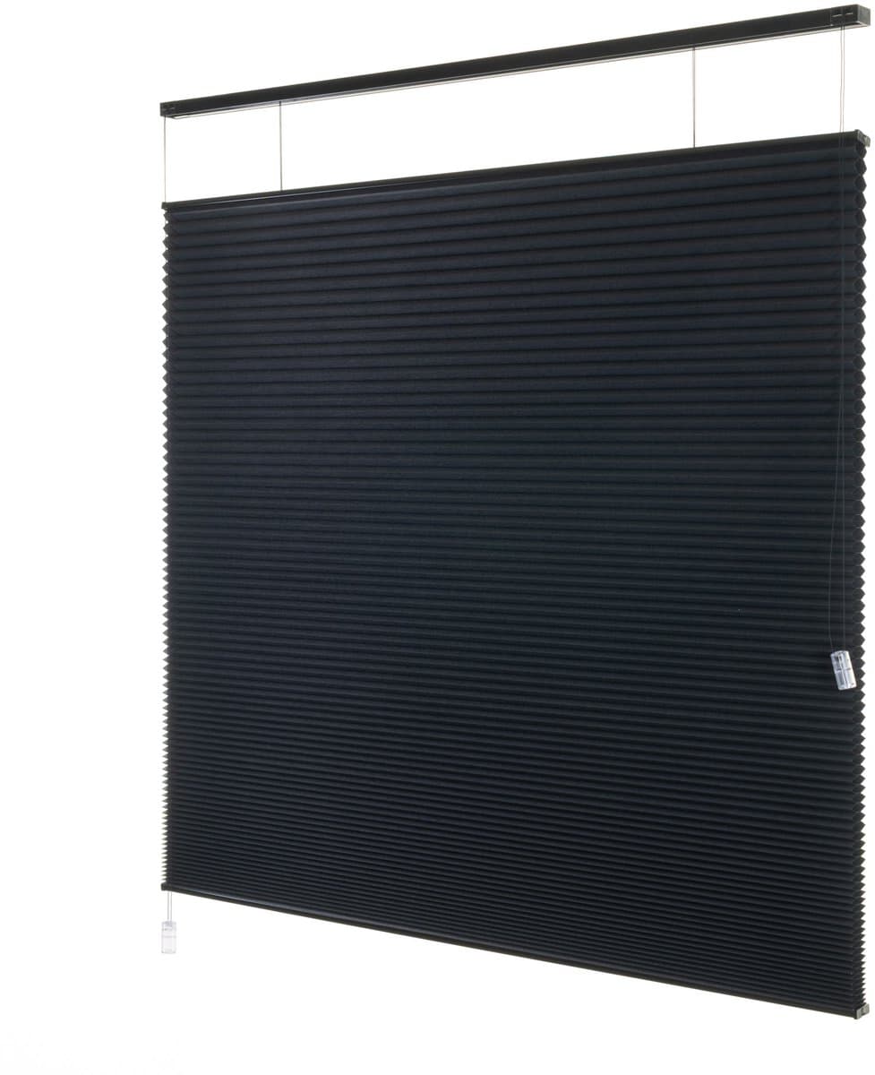 Dutchblinds - Plisségordijnen - verduisterend - Zwart - 40 x 175 cm - Raamdecoratie op maat
