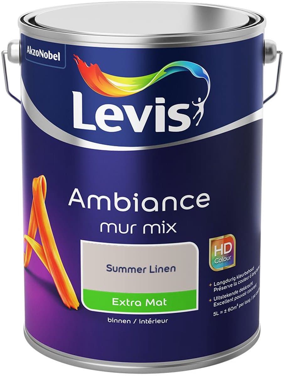 Levis - Ambiance Mur Extra Mat Mix - Summer Linen - Mengverf - 5 L