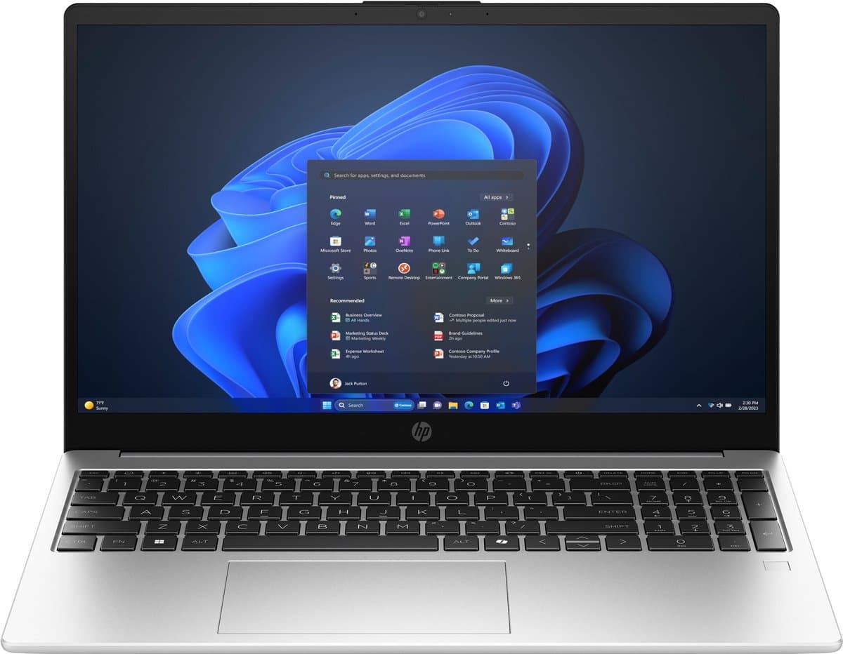 HP 250R G10 - 15.6" FHD IPS - Intel Core 5 120U - 16GB Geheugen - 512GB M.2 SSD - Toetsenbordverlichting - Vingerafdrukscanner - Windows 11 Pro
