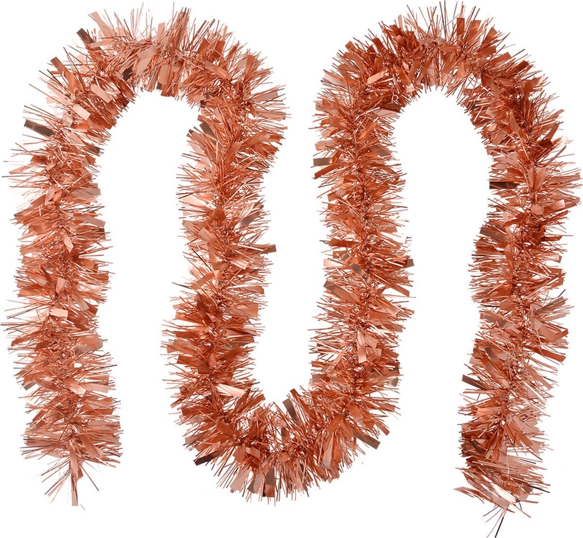 Clayre & Eef Kerstslinger Guirlande 200 cm Koperkleurig Kunststof