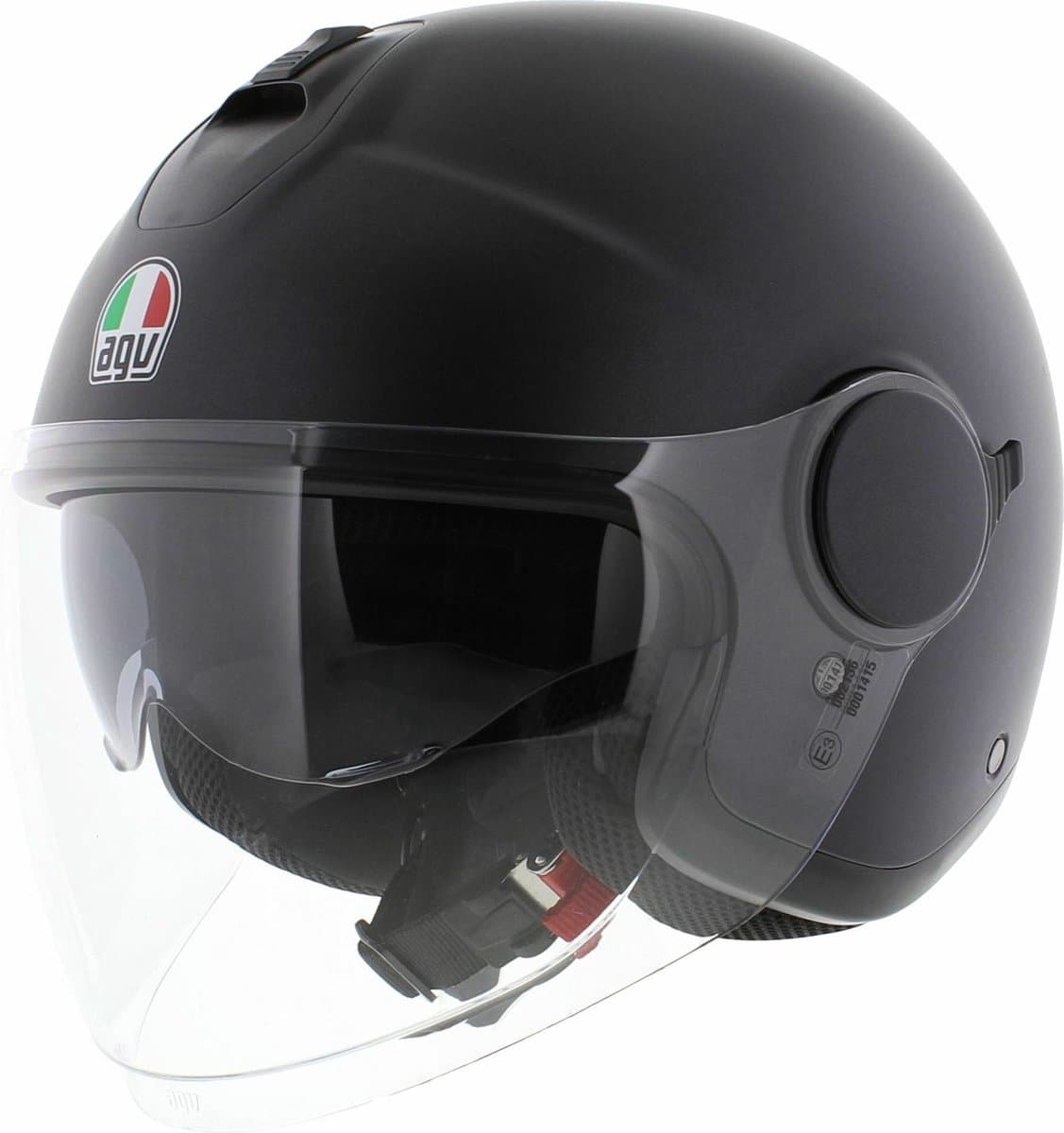 AGV Eteres Jethelm Mono mat zwart