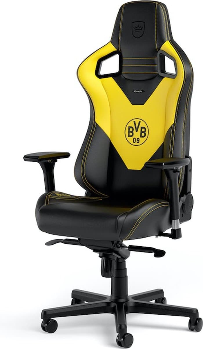 noblechairs EPIC BVB PC-gamestoel Gecapitonneerde zitting Zwart, Geel