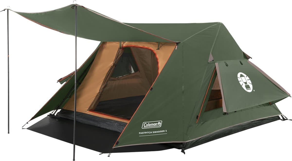 Coleman FastPitch Swagger 3 kampeertent – 3 persoons tent – opzetten in 2 minuten – lichtgewicht - groen
