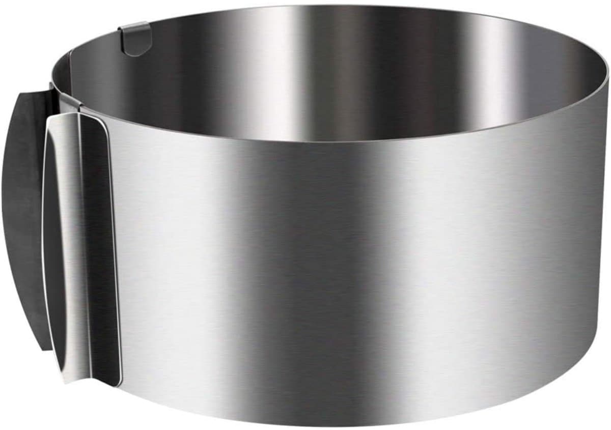 Bakvormen - Taartring - Krumble Bakring - Springvorm - Diameter verstelbaar van 16 tot 30 cm diameter - RVS - Zilver