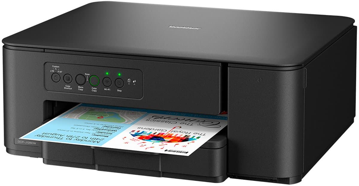 Brother DCP-J1260W - Multifunctionele Inkjetprinter - A4 - 1200 x 6000 DPI - 16 ppm - Wifi - Zwart