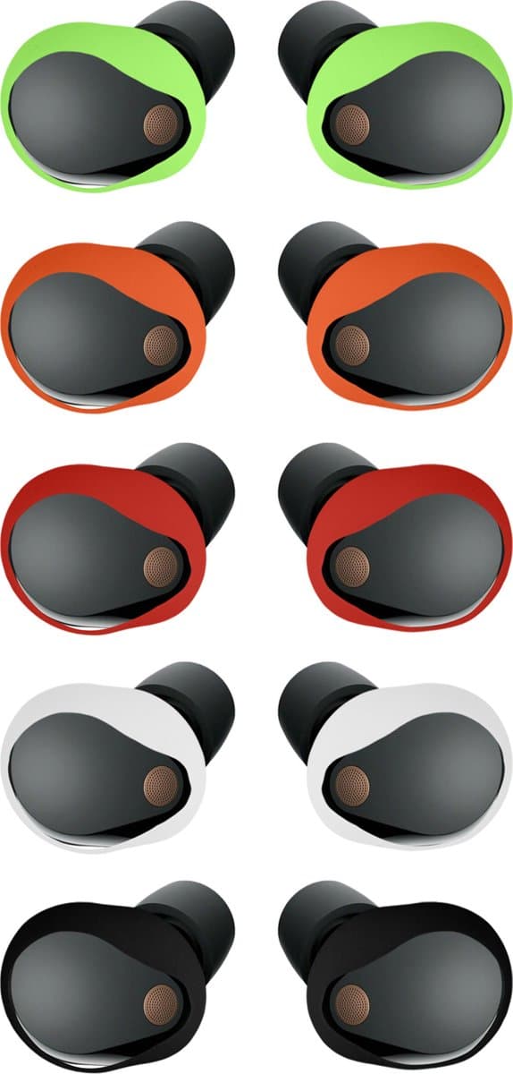 kwmobile 5x haakjes geschikt voor Sony WF-1000XM5 - Oorhaken voor draadloze oordopjes - Houders voor earbuds in meerkleurig