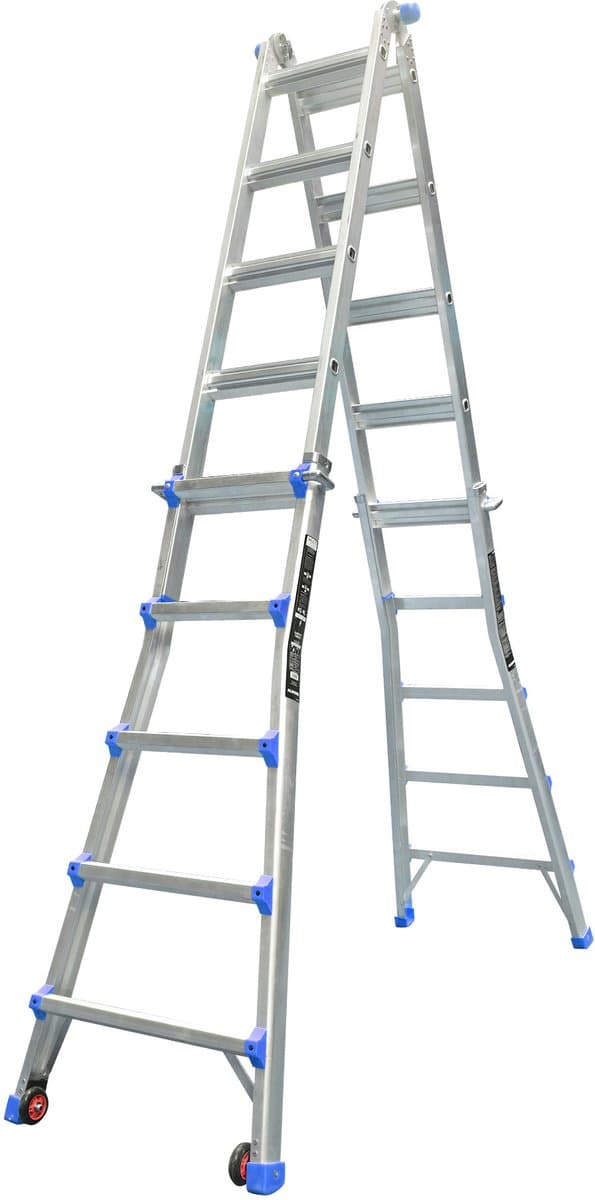 ALDORR Home - Multiladder Uitschuifbare Vouwladder 4x5 - 5,20 meter