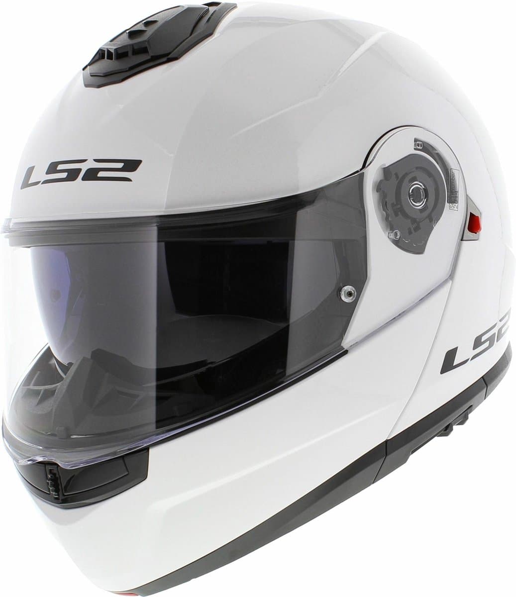 LS2 FF908 Strobe II Gloss Wit 06 Systeemhelm - Maat M - Helm