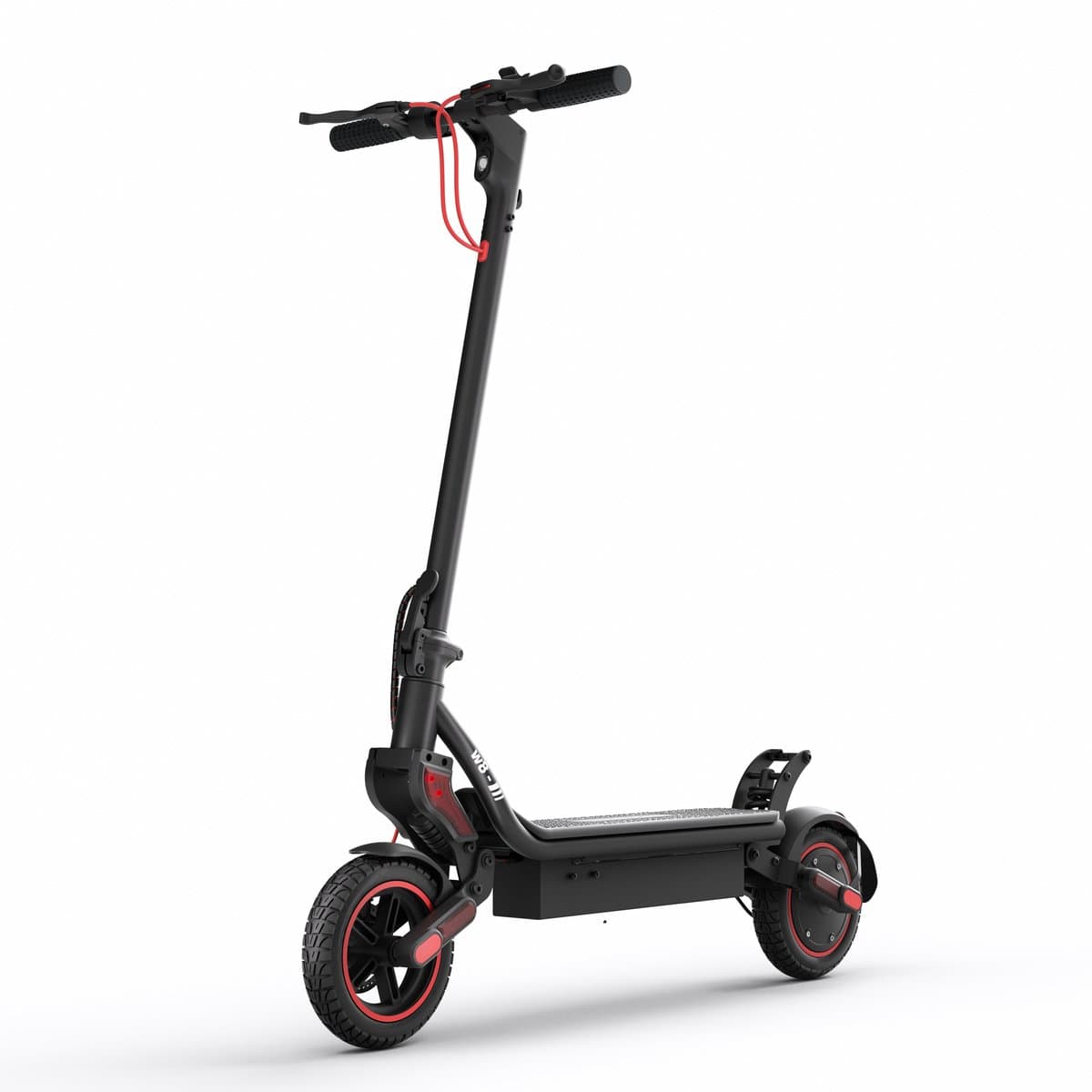 iScooter W8 Elektrische scooter - 9.3inch off‑road luchtbanden - 35km actieradius - 500W motor - 48V 10,4Ah accu - Maximumsnelheid 25 km/u - Mantis‑voorvorkdemper + onafhankelijke achterdemper - zwart