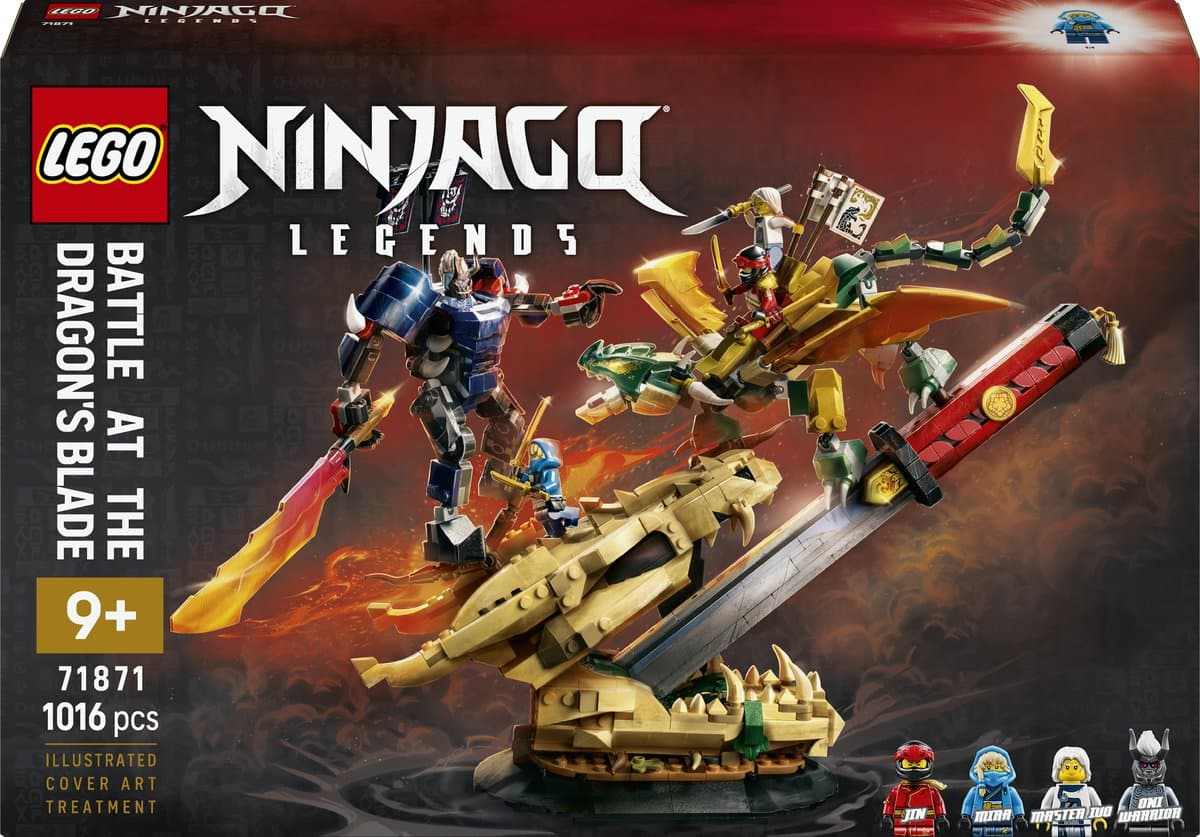 LEGO NINJAGO Strijd bij het Drakenzwaard Bouwpakket voor Kinderen en Kinderkamer Decoratie 71871