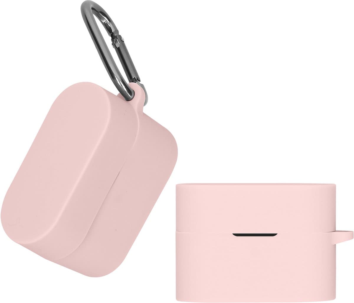 kwmobile Hoes geschikt voor Sony WF-1000XM6 - Siliconen cover voor oordopjes in oudroze