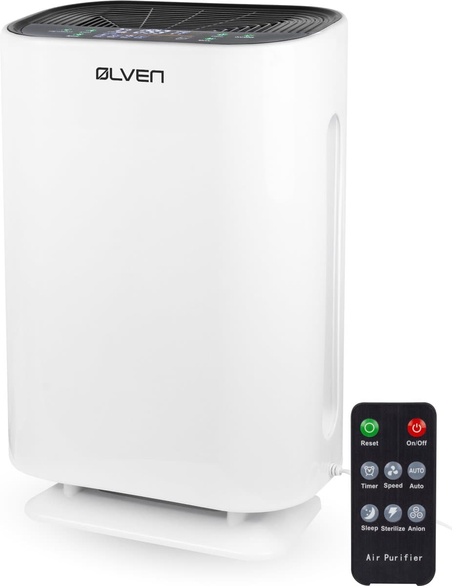 Ølven Luchtreiniger - Air Purifier - Hepa Filter & Ionisator - Luchtfilter - 180 m³/u - Air Cleaner