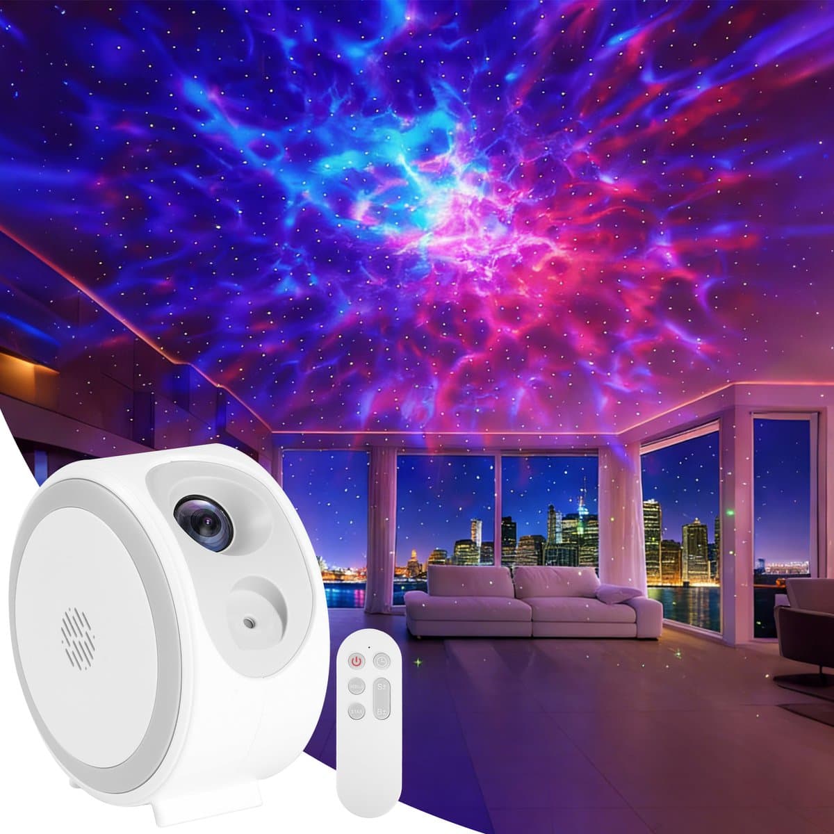 YONO Sterren Projector - Sterrenhemel Projector - Galaxy - Heelal Nacht Lamp met Afstandsbediening
