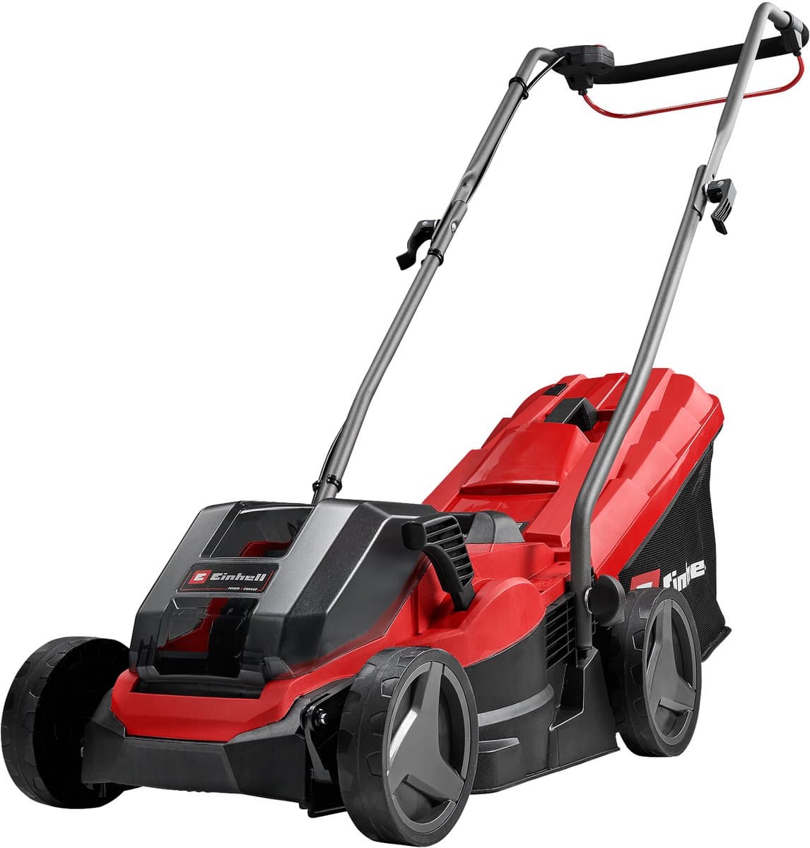 Einhell Accu Grasmaaier GE-CM 36/33 Li Kit - Power X-Change - 36 V/Li-ion - Maaibreedte 33 cm - Aanbevolen gazonoppervlakte: tot 250 m² - 30 L opvangbak - Maaihoogte: 25-65 mm - Incl. 2x 2.5Ah accu + 2x oplader