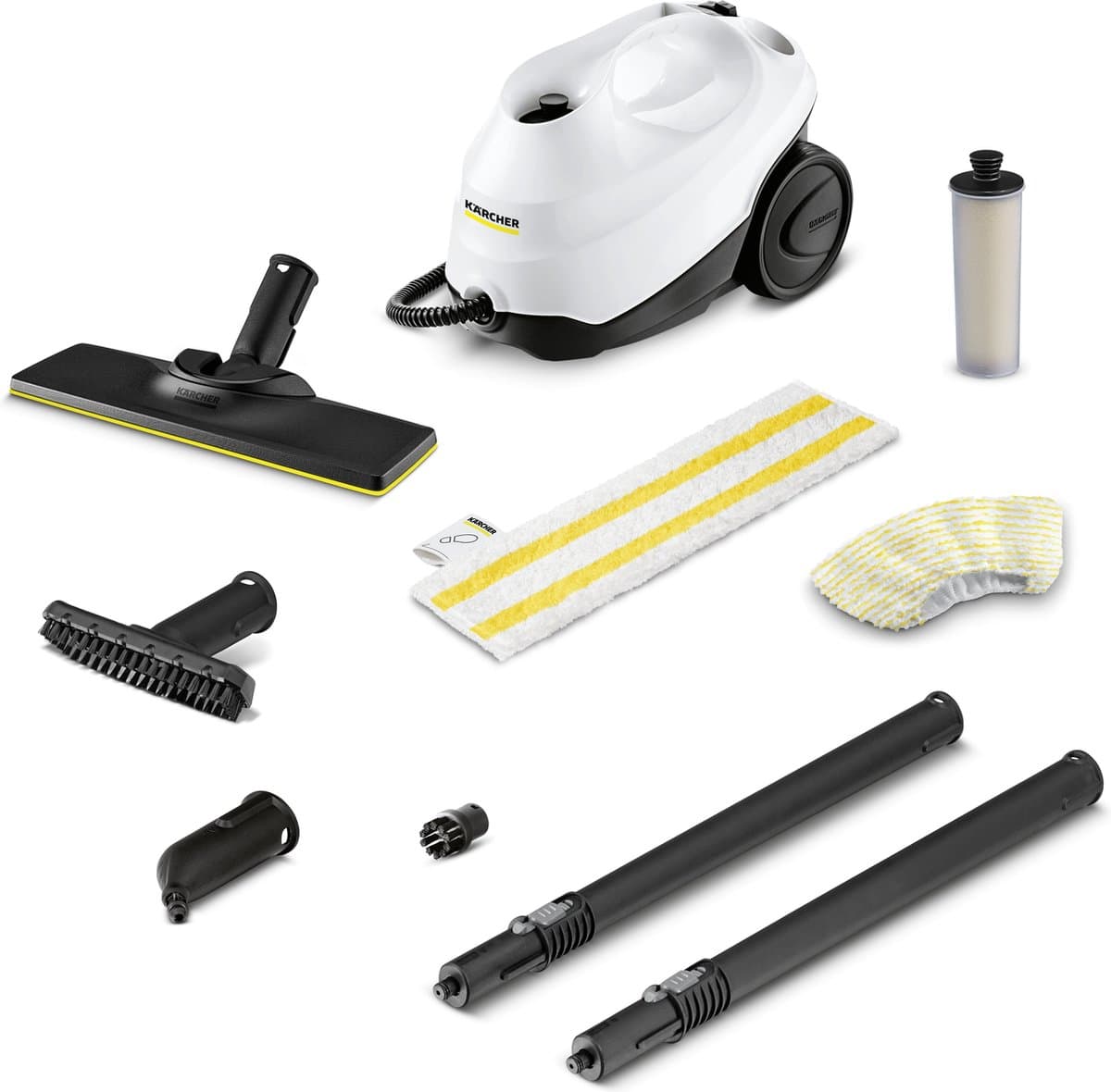 Kärcher SC 3 EasyFix Stoomreiniger - 30 sec opwarmtijd - 3.5 bar - 1900 W - Oppvervlakteprestatie 75 m2 - Reservoir 1 l - Continue vulbaar