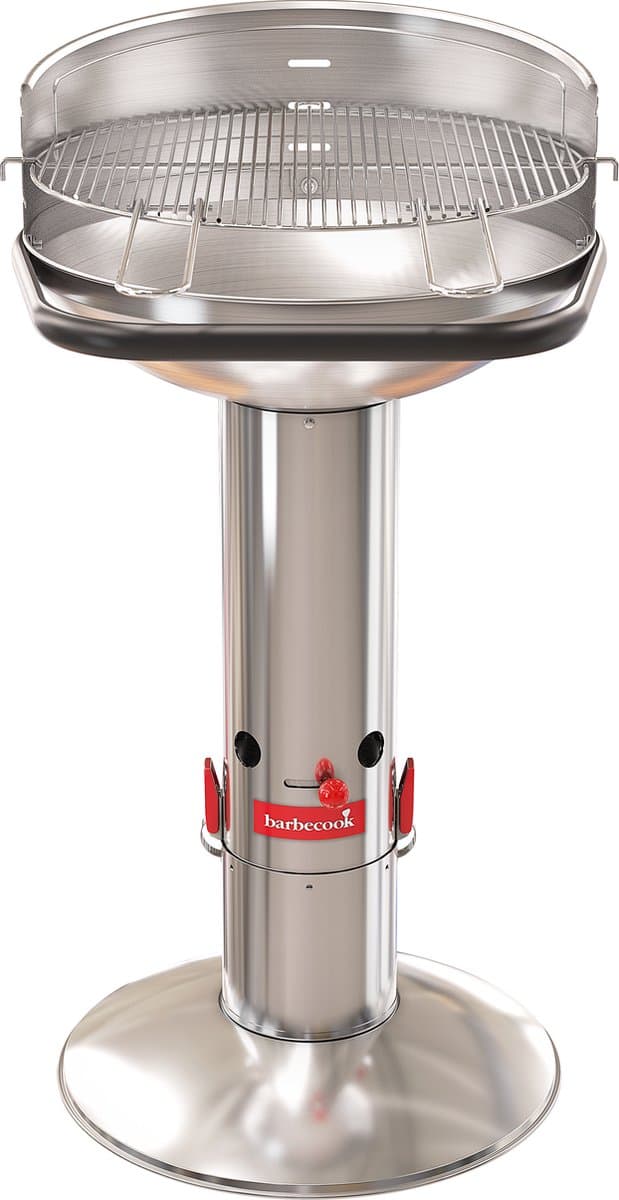 Barbecook Loewy 50 - Houtskool BBQ barbecue - Grilloppervlak 47.5cm - Incl. Windscherm, BBQ rooster en asopvangpot - RVS