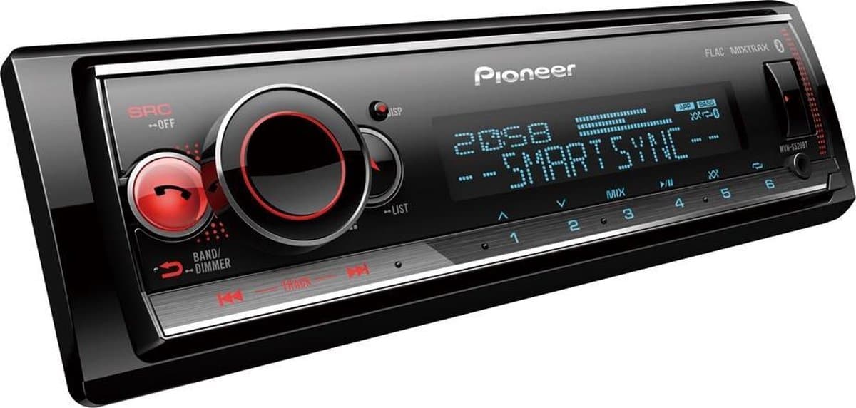 Pioneer MVH-S520BT Autoradio Enkel din Multicolour-USB-Bluetooth - 4 x 50 W