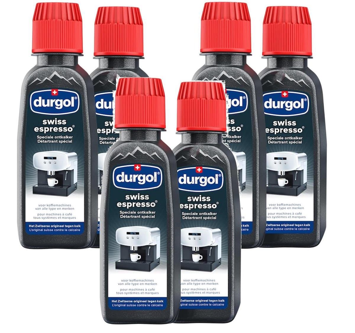 Durgol Swiss Espresso Ontkalker - 3 Verpakkingen = 6 Stuks