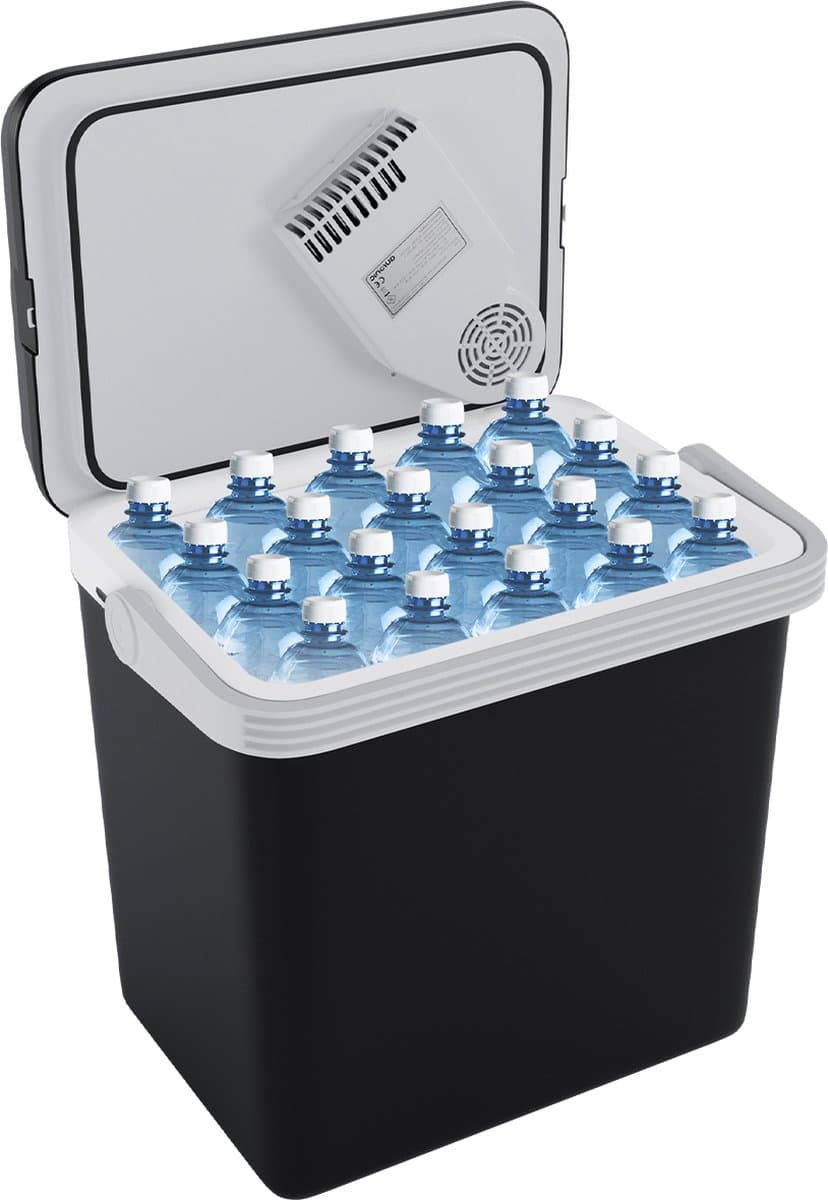 Auronic Koelbox Elektrisch 12V en 230 volt - 25L - Camping Koelkast - Auto - Koelen en Verwarmen - Frigobox - Zwart