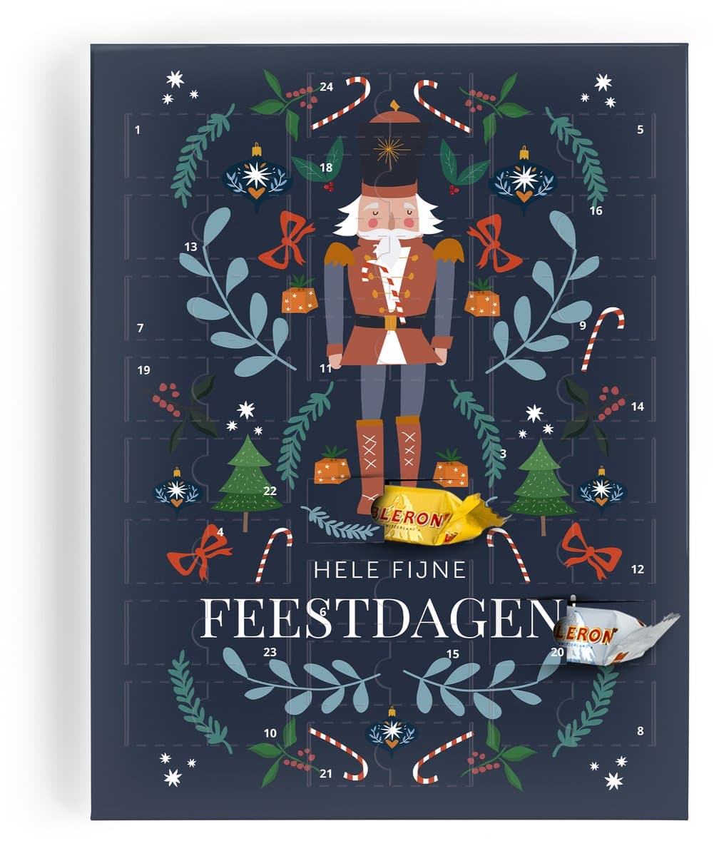 Toblerone Adventskalender Chocolade - Adventkalender 2026 - 24 overheerlijke Toblerone Chocolaatjes - Verschillende smaken - Het ultieme kerstcadeau