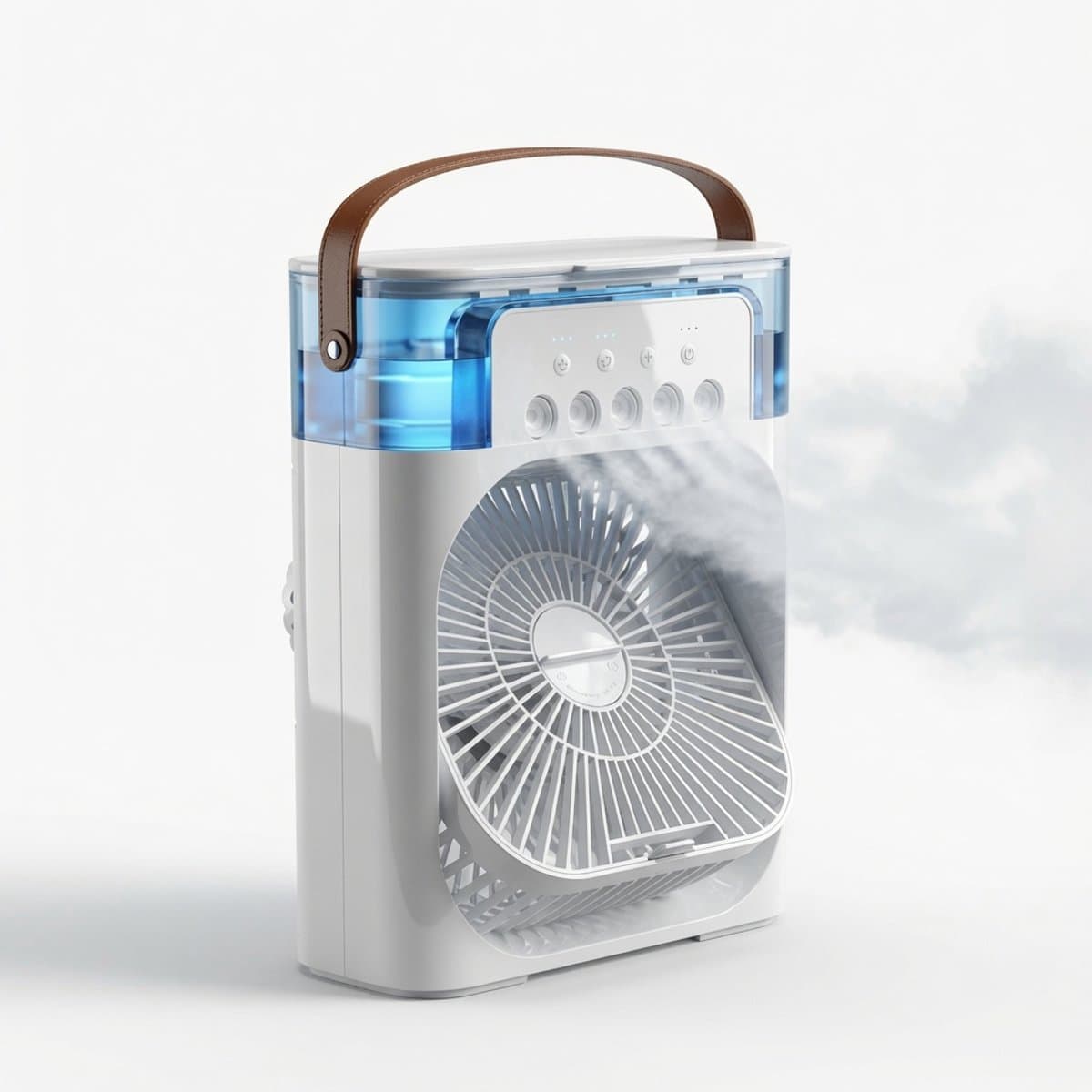 Umarko Mini Airco - Draagbare 3-in-1 Luchtkoeler met Bevochtiger & 7 Kleuren LED Lamp - Slaapkamer & Kantoor