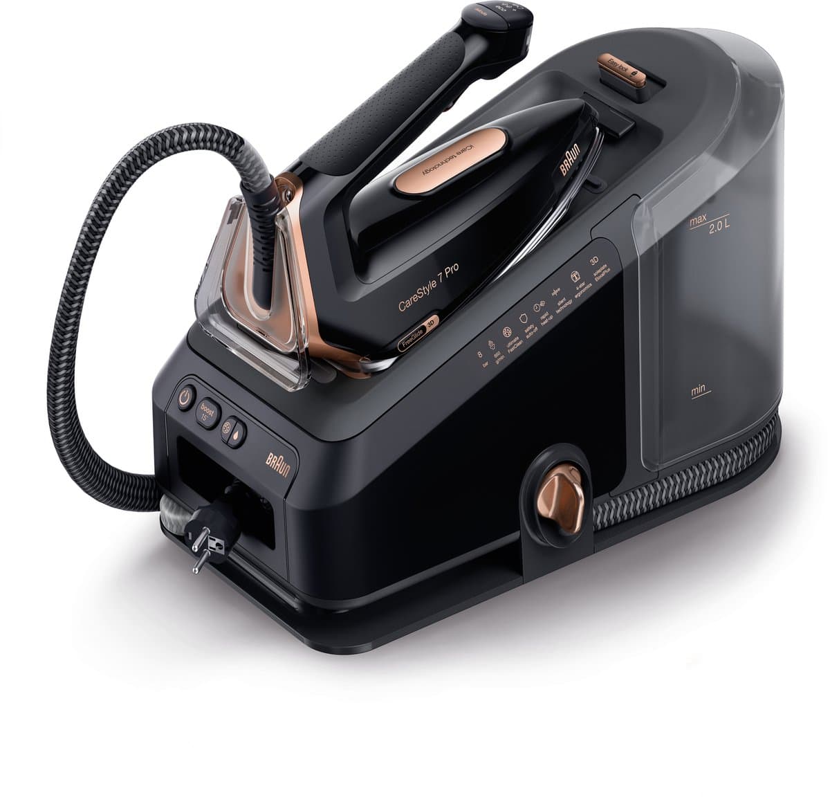 Braun CareStyle 7 Pro IS7286BK - Stoomgenerator - Automatische Instellingen - Halveert Strijktijd - Zwart