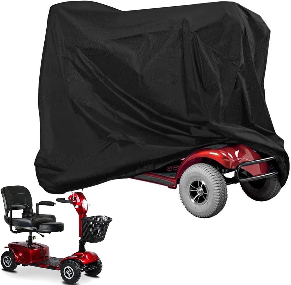 Scootmobiel Beschermhoes - Hoes voor scootmobiel - Afdekhoes - Regenhoes - Waterdicht - Zwart