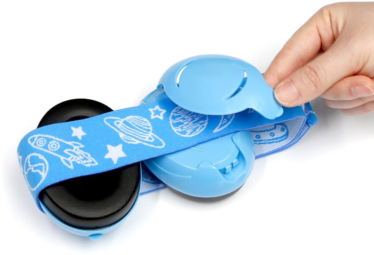 Premium Gehoorbescherming voor Baby en Peuter - Oorkappen voor Baby en Kleuter - Bescherm je baby tegen harde geluiden - Speciaal voor kleine kinderen en baby's - SNR 25 dB - Blauw - Verstelbaar - 0-2 Jaar - Zachte Oorkussens