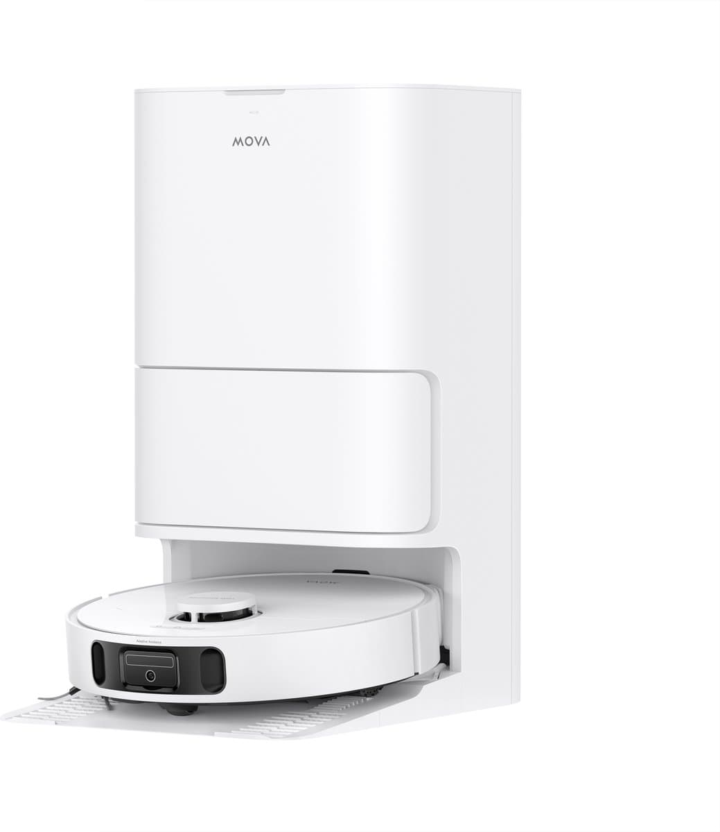 MOVA E40 Ultra – Robotstofzuiger en Dweil - 19.000 Pa Zuigkracht - Automatisch Leegstation met Hete Lucht Drogen - Slimme Navigatie & Tapijtherkenning