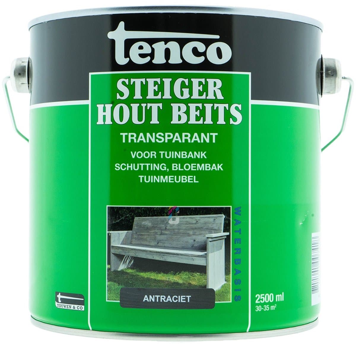 Tenco Steigerhoutbeits Antraciet 2,5 liter
