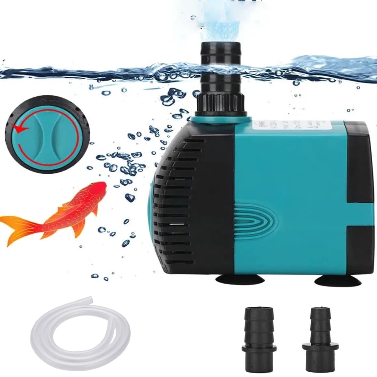 Mini Waterpomp 10W - Ultra Stille Dompelpomp 600L/u - Aquarium - Vijver - Fonteinpomp