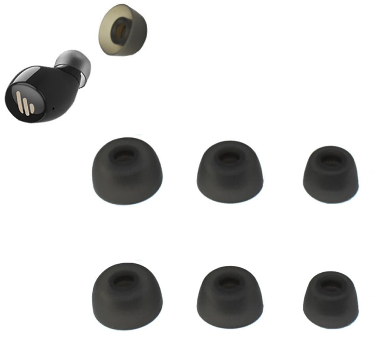 Siliconen oordopjes Geschikt voor Jabra Elite 75t/ 65t/ Active/Sport Evolve, S/M/L