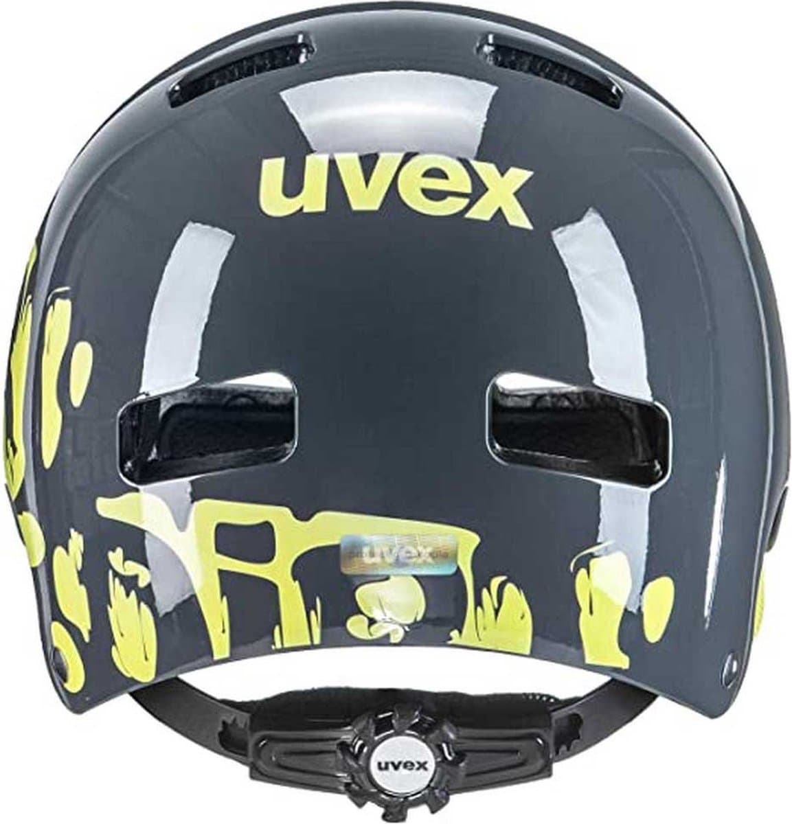 uvex Kid 3 Fietshelm Kind Dirtbike Grey/Lime - Unisex - maat 55-58