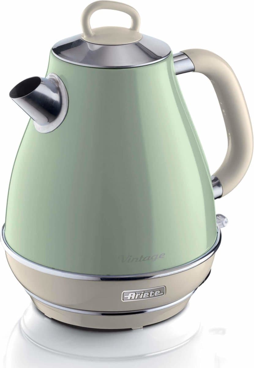Ariete 2869/04 - Vintage waterkoker - 2000W - 1,7 liter inhoud - draadloos - Groen