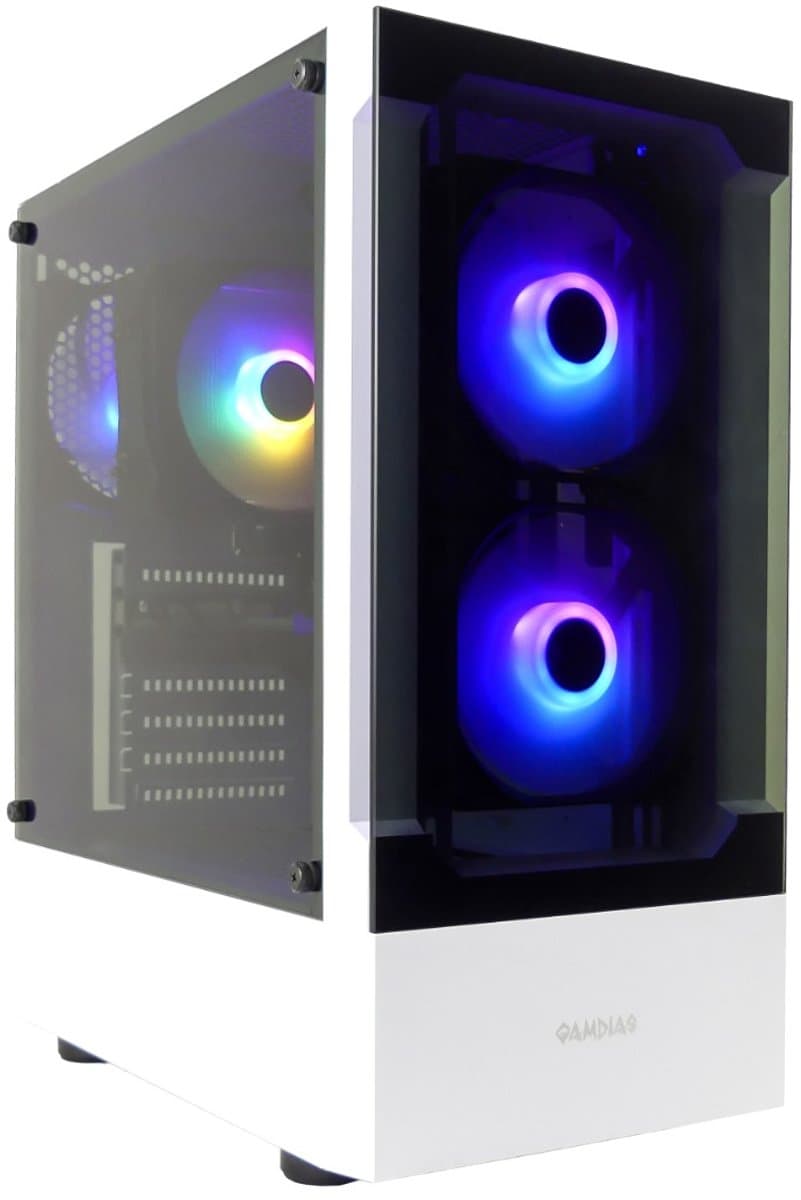 AMD Ryzen 7 5800X High-End RGB Game PC / Streaming Computer - RTX 5050 8GB - 32GB 3200MHz RAM - 512GB M2.0 SSD - 4TB HDD - WHITE